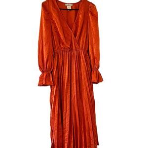 A. Calin by Flying Tomato Pleated Dress Small